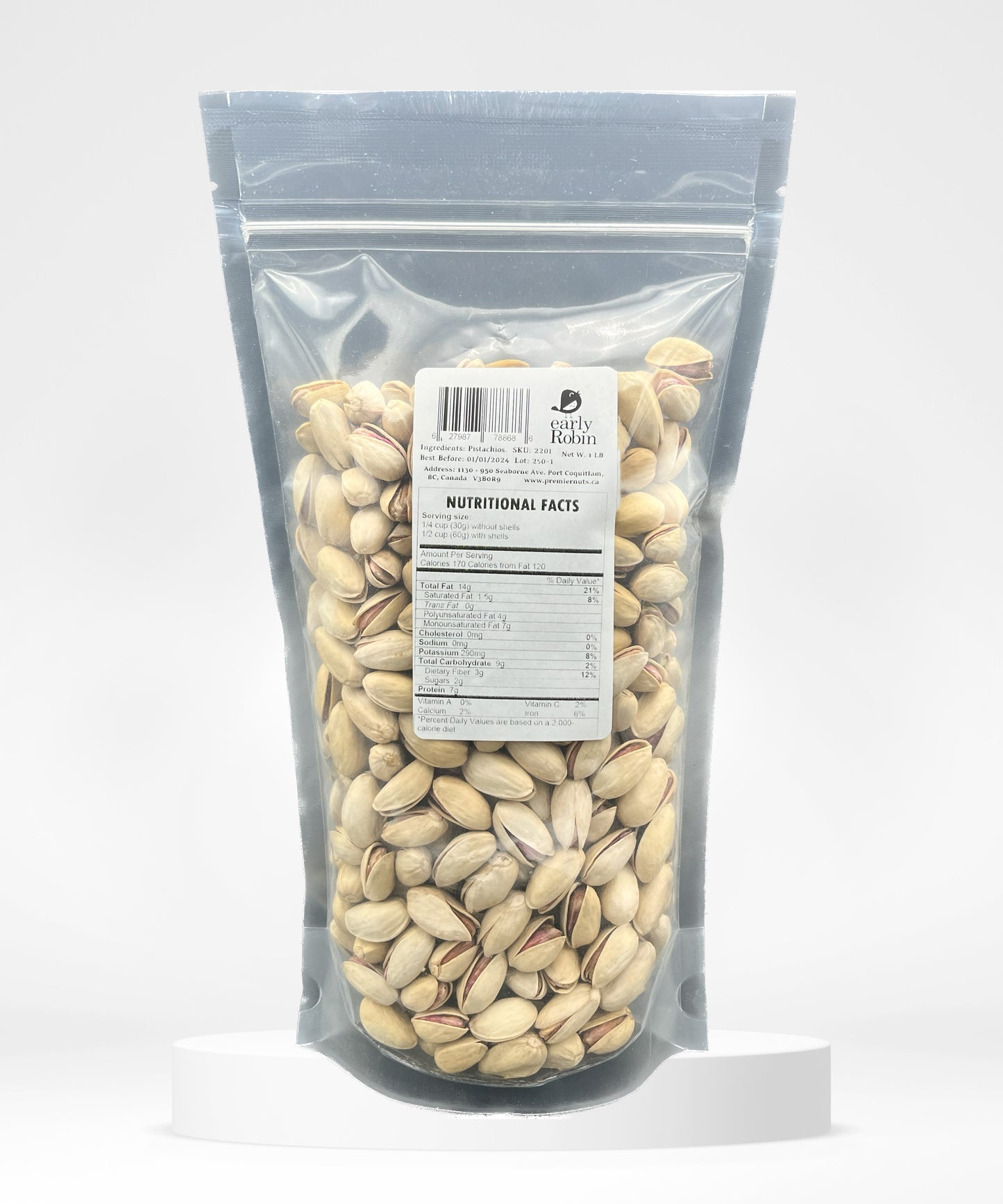 Raw In-Shell Pistachios / 1LB