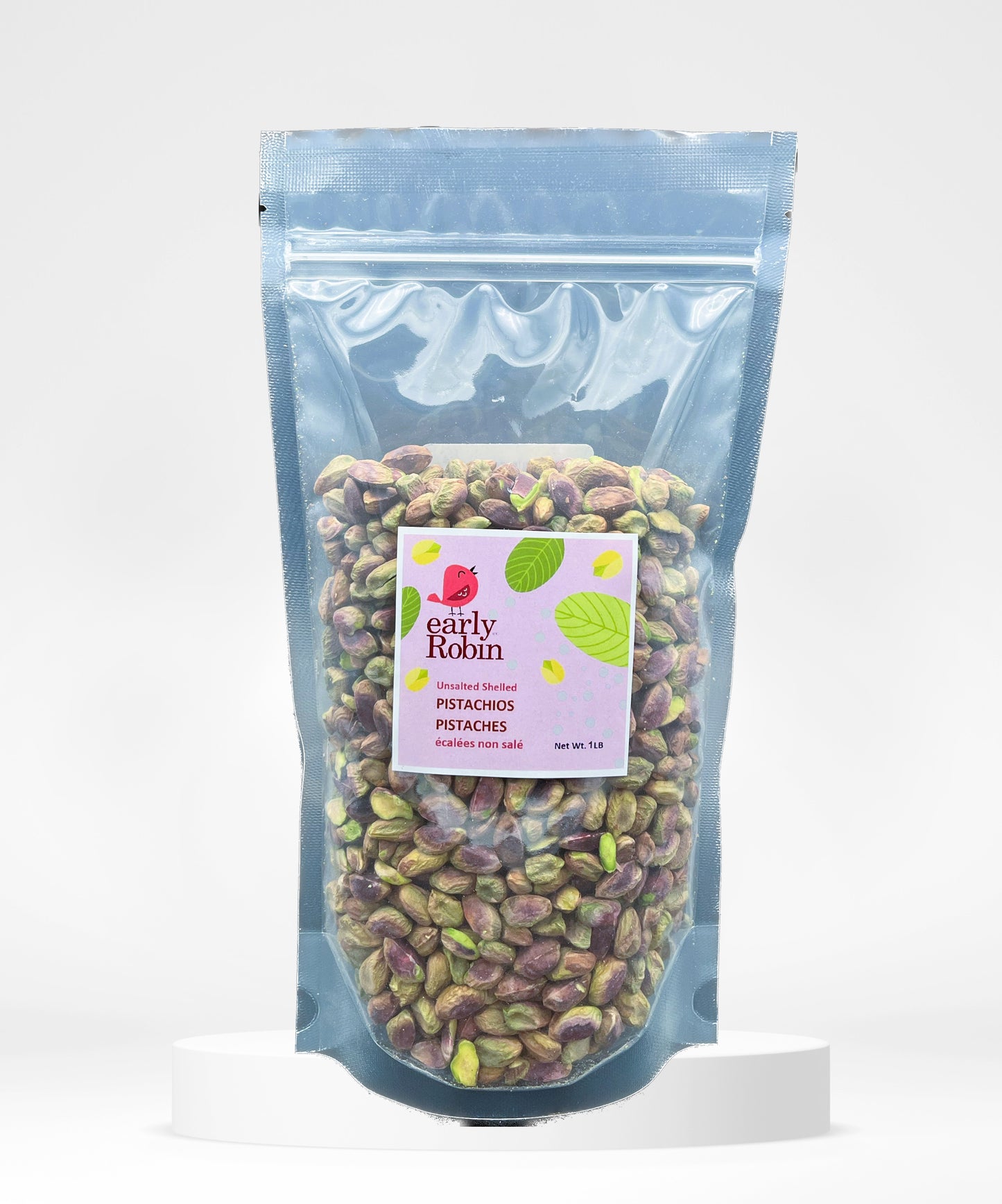 Unsalted Shelled Pistachios / 1LB