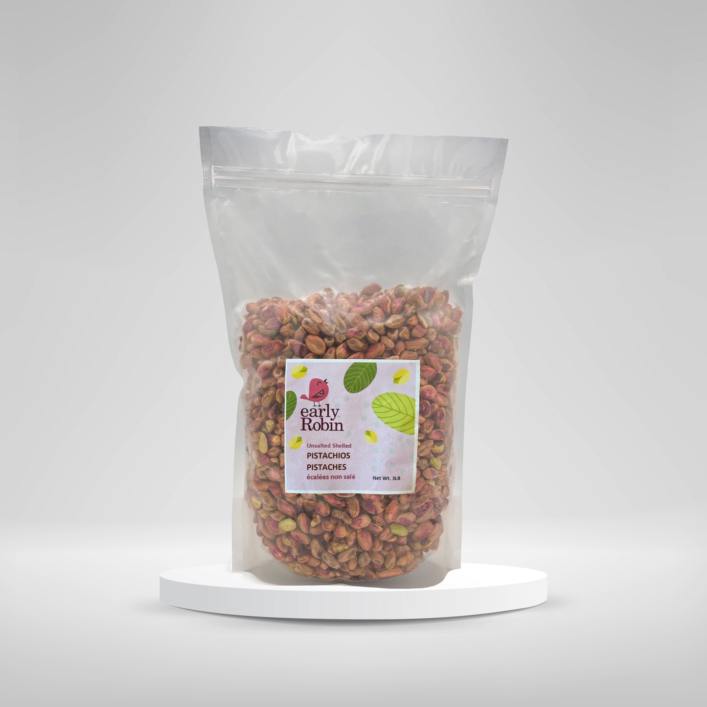 Unsalted Shelled Pistachios / 3LB