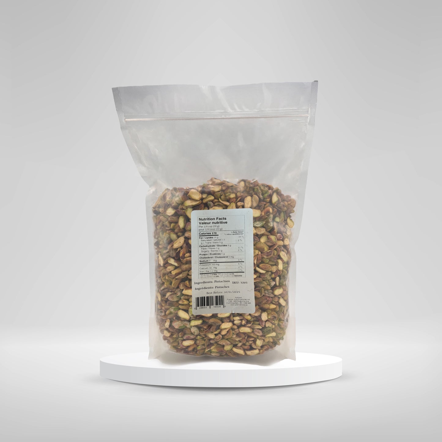 Halves Shelled Pistachios / 3LB